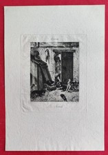 Gravure ancienne LE CHENIL