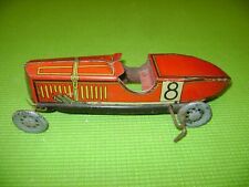 ANTIQUE 30s CR-JEP ERA MECHANICAL CANVAS RACING CAR TOY
