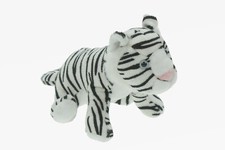 Plush Tiger Large White Cat