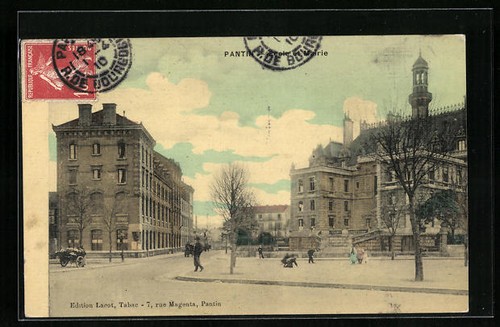 Cpa pantin école mairie - pantin,,