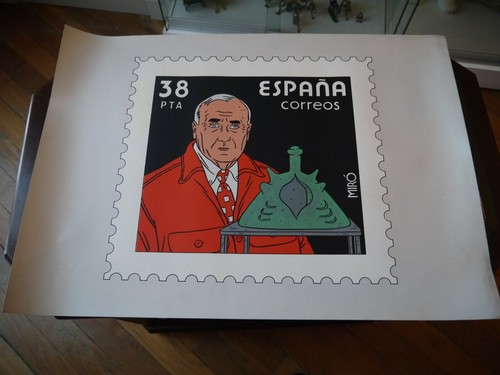 Serigraphie timbre miro - timbre,