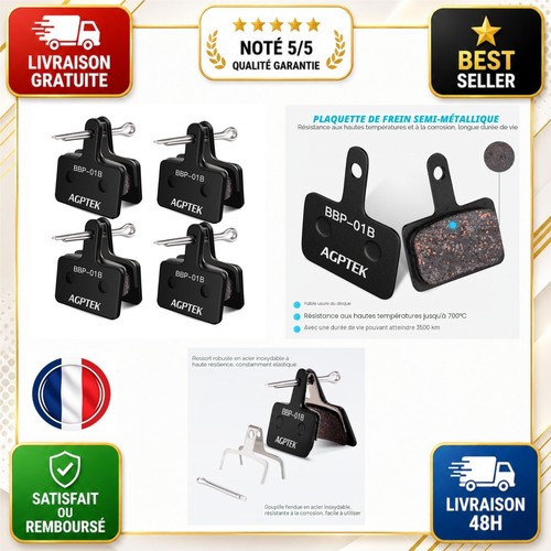 Plaquettes frein vélo disque