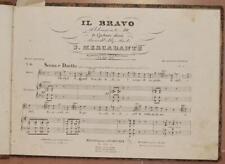 Partitions Musique Classique Mercadante Le Bravo Donizetti Bellini Cluber Betti