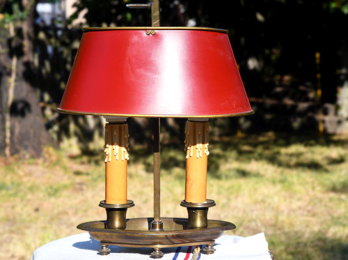 Lampe bouillotte laiton et - bouillotte,