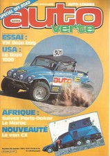 AUTO VERTE N°22 VW BAJA BUG / LA BAJA 1000 / PARIS-DAKAR / VAN CX PENTHOUSE