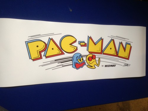 Autocollant pac man fronton - pac,