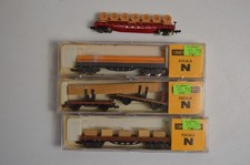 4 Ibertren N Scale Freight Haulers Wood Crates Lumber Collectible Train