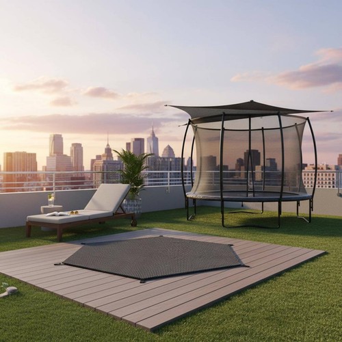 Toit pare soleil - pare-soleil, trampoline