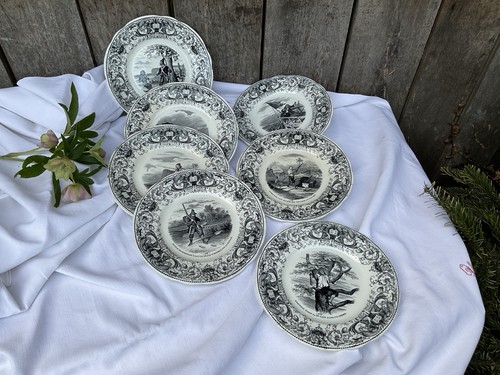 Lot assiettes parlantes - 7,
