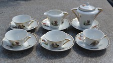 old dinette - porcelain coffee set - children's play decor