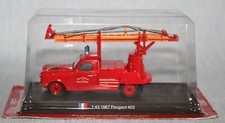 DEL PRADO 1:43 1967 PEUGEOT 403 FIRE TRUCK IN A SEALED BLISTER PACK