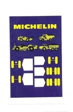 RARE / STICKER - MICHELIN: YARD MACHINE BIBENDUM TIRE TRUCK PL STICKERS