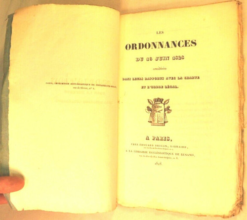 Ordonnances juin 1828 - du,