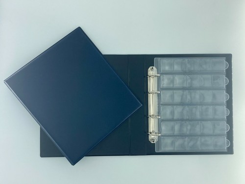 Classeur album reliure bleu - classeur,