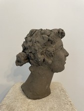 Terracotta Head Sculpture