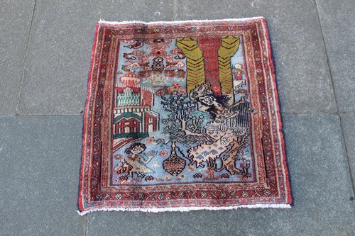 Tapis rectangulaire laine fait - tapis,
