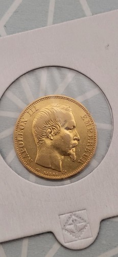 Francs napoleon 1858 a - francs, or