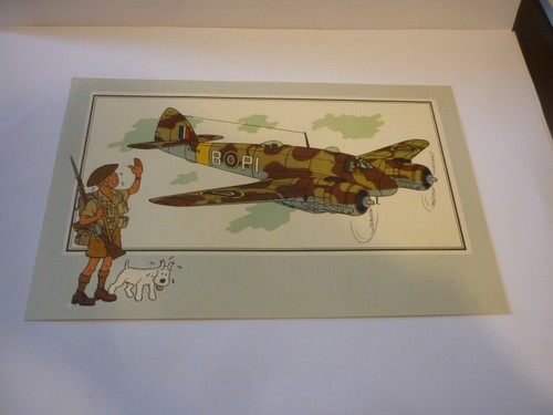 Chromo image chèque tintin - chromo,