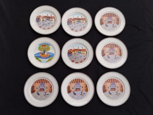 Lot assiettes laplau - lot, 9