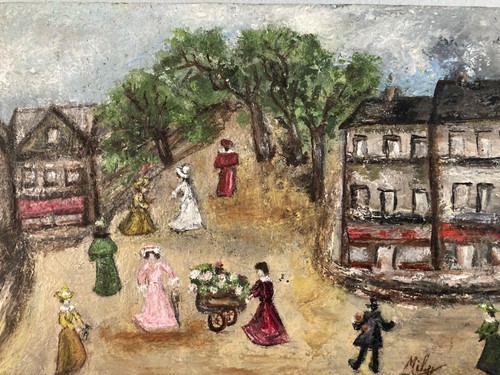 Très belle peinture scène - très,
