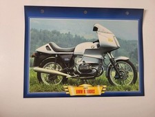 Bmw R 100RS carte fiche Motos Passion Édition Atlas