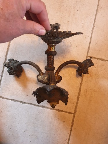 Lustre bronze ancien - ancien, vers