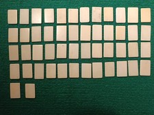 Antique - Lot of 50 White Bone Board Game Tokens