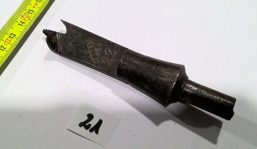 Antique wood drill - cooper, tool
