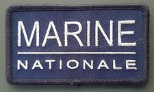 Patch Uniforme MARINE NATIONALE réglementaire vintage ORIGINAL scratch