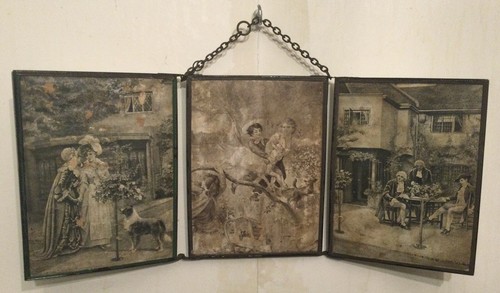 Miroir triptyque barbier - triptyque,