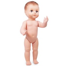 Baigneur Petit Colin 40 cm à jambes droites, yeux bruns - Petitcollin 204332