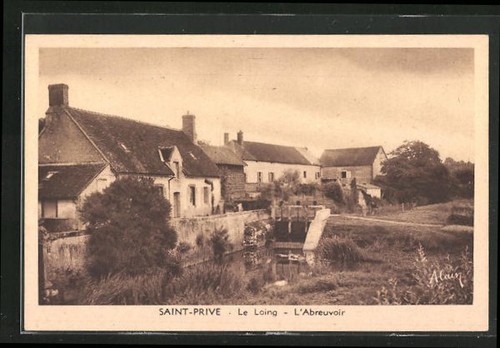 Cpa saint privè loing - le,