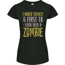 Citation Drôle D'Halloween De Zombie Apocalypse T-Shirt Femme Coupe Petite