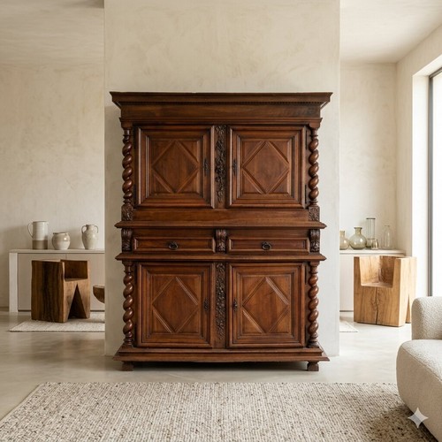 Buffet ancien double - buffet,