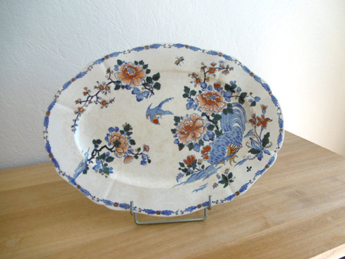 Plat ovale faience - faience, gien