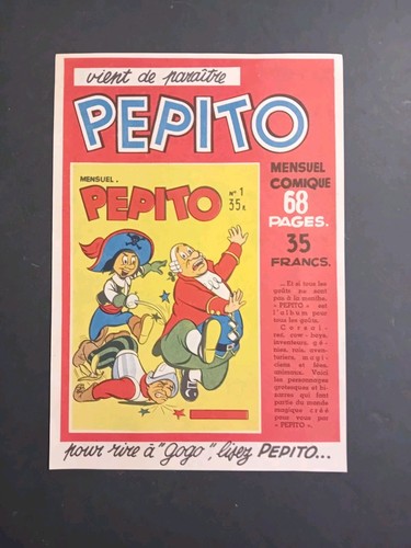 Pepito flyer publicitaire tbe - flyer,