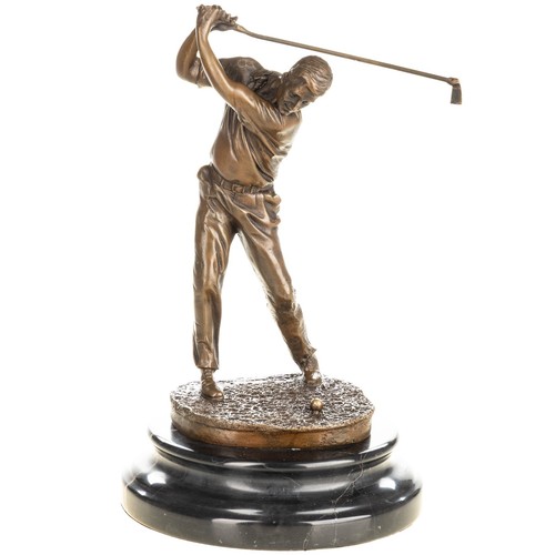 Sculpture golfeur en - sculpture, d'un
