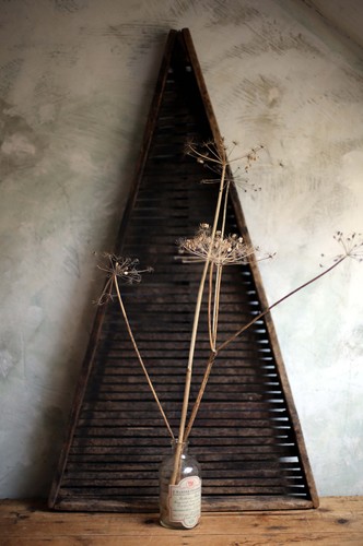 Large antique wooden fruit - large,