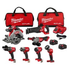 Milwaukee 3697-27 M18 FUEL 18V Lithium-Ion Brushless Cordless Combo Kit with Two