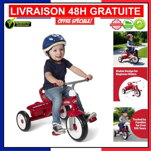 Tricycle radio flyer red - radio, rider