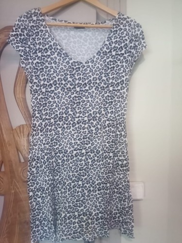 Robe leopard noire - et, blanche