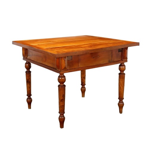 Table ancienne merisier tiroir - merisier,