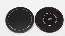Metal Screw In Lens Caps 55mm Lot of Two, NEW, Made in Japan