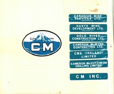    VERY RARE 0LD LOT  OF 8 CANADA  COAL MINES AND CO COAL MINING STICKERS # 514
