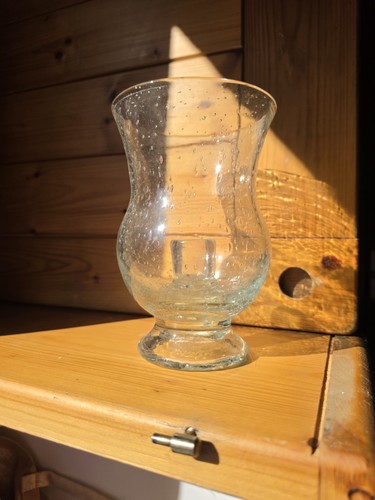 Photophore verre bullé - verre,