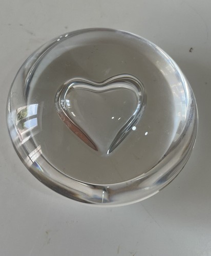 Presse papier coeur - , cristal