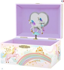 Boîte à Bijoux Musicale Licorne pour Filles - Boîte à Musique Licorne pour Enf