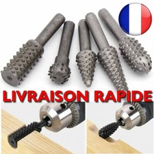 Mèches Forage Rotatives Métal 5 Pièces Fraise Lime Bois Broyeur Fraisage Outils