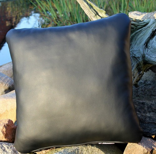 Cuir coussin 50x50 de - cuir,