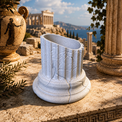 Pot fleurs style grec - de,